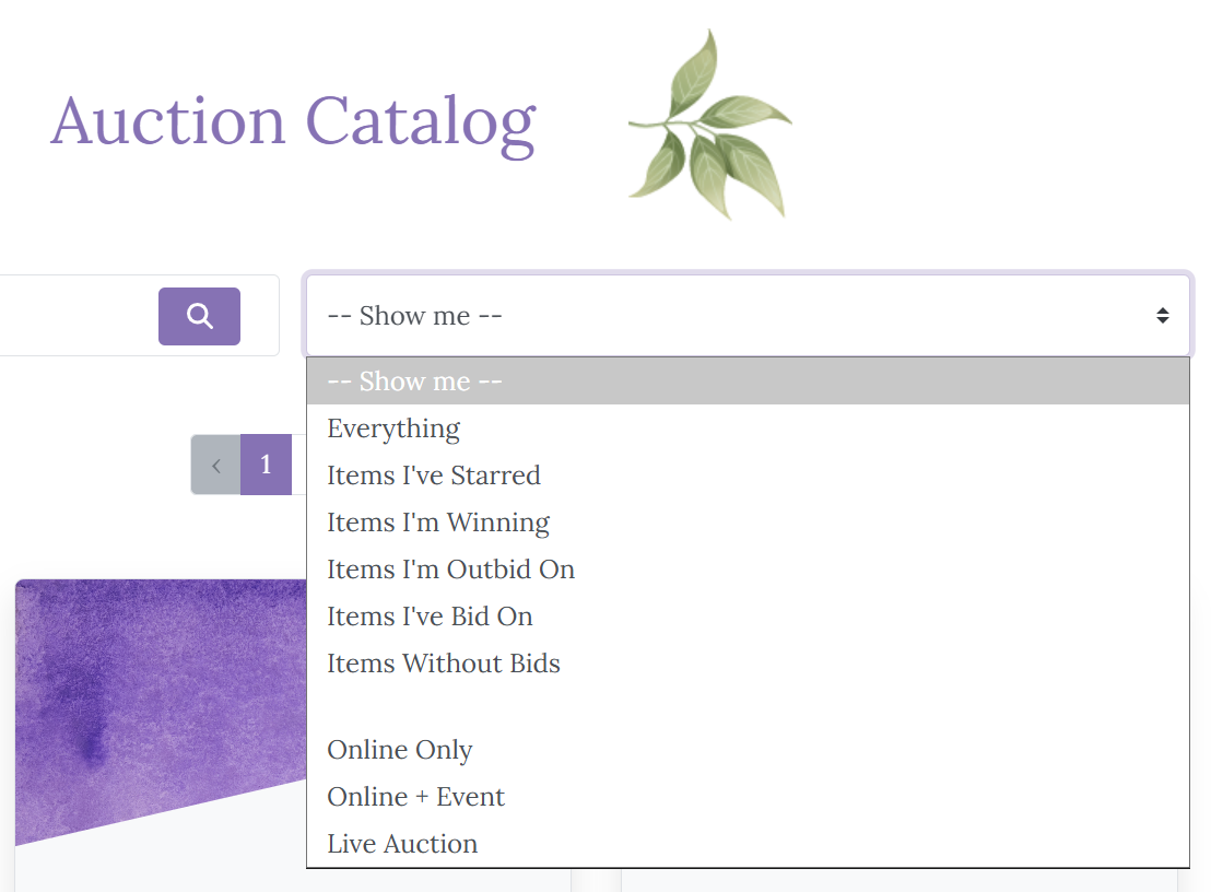 Show me dropdown
